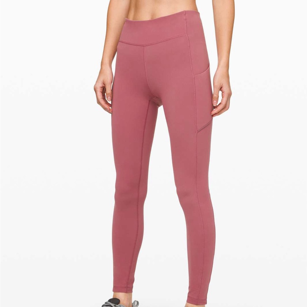Lululemon Speed Up Tight with Pockets 25” Moss Rose